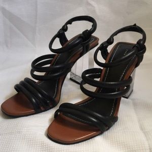 Zara Shoes - Zara Acrylic Heeled Sandals Zara Shoes - Zara Acrylic Heeled Sandals